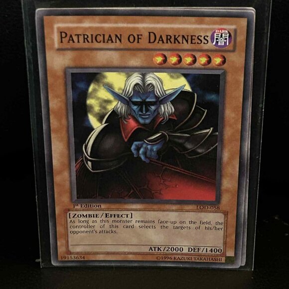 Patrician of Darkness - LOD-058 - Common - 1st Edition Legacy of Darkness Yu-Gi- - Picture 1 of 1